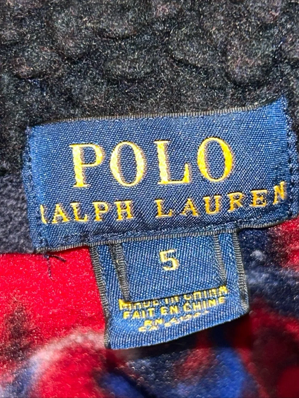 Polo Ralph Lauren Fleece Sweater Kids 5Y Aztec Navajo T Snap Ski Winter School